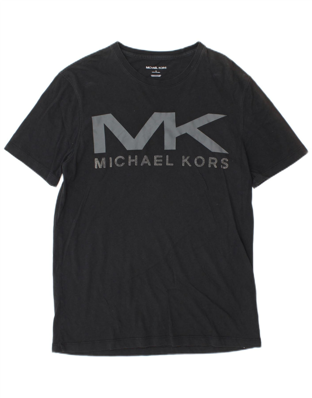 Męska koszulka z grafiką MICHAEL KORS, mała, czarna, bawełniana