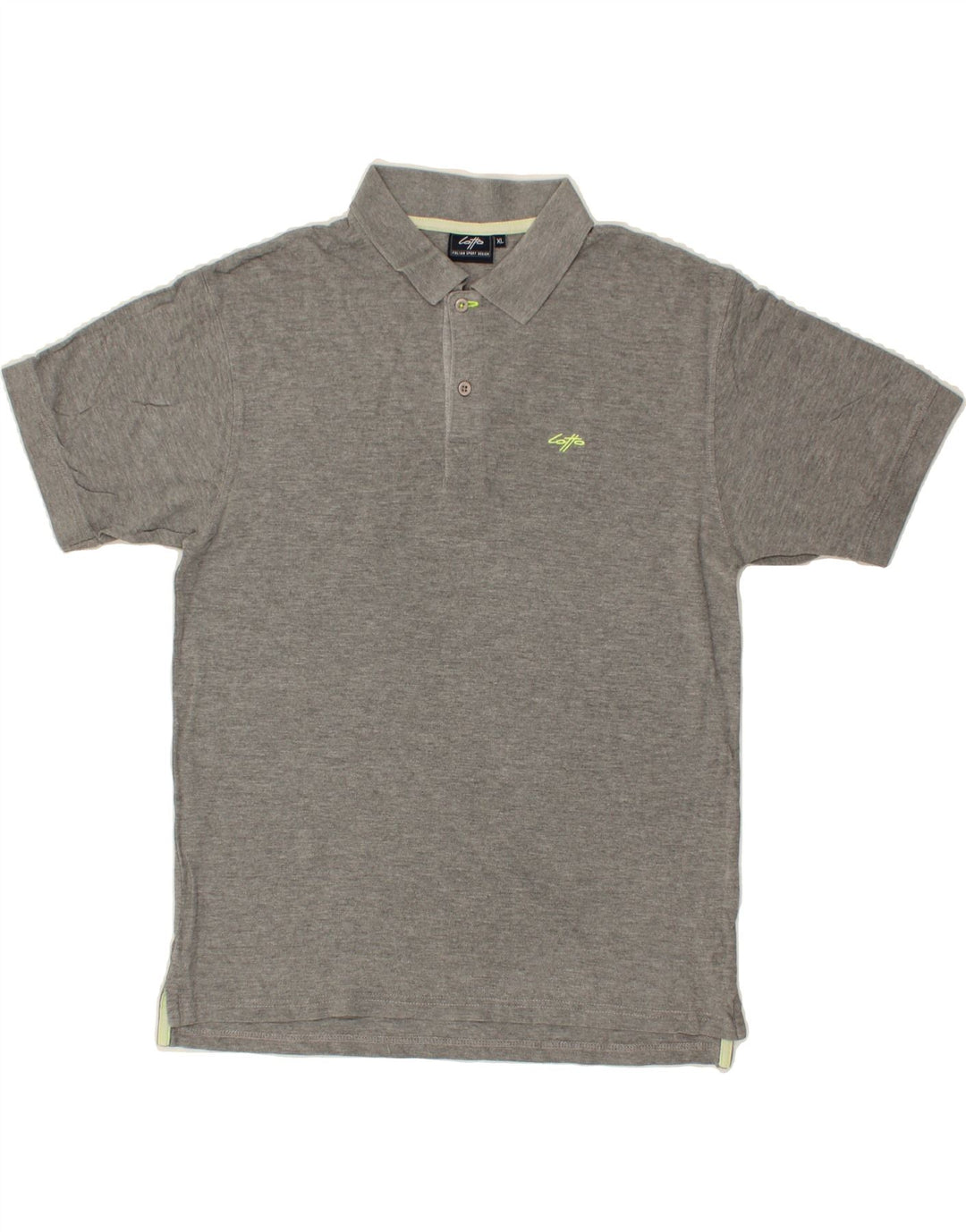 LOTTO Mens Polo Shirt XL Grey Cotton Vintage Lotto and Second-Hand Lotto from Messina Hembry 