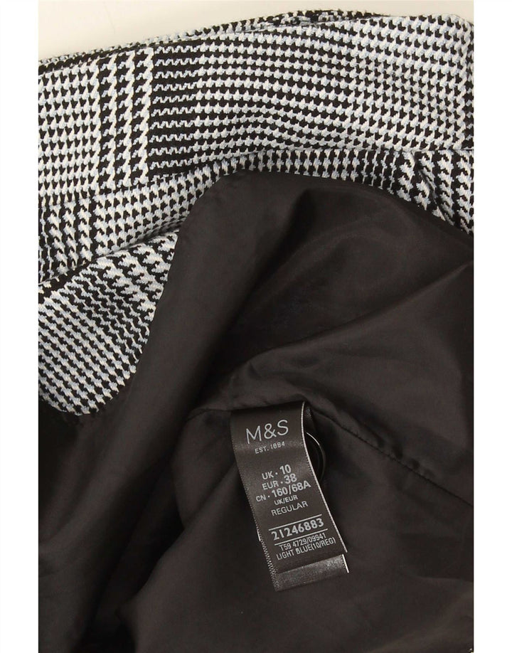 Marks & Spencer Damska spódnica mini UK 10 Small W28 Niebieska pepitka