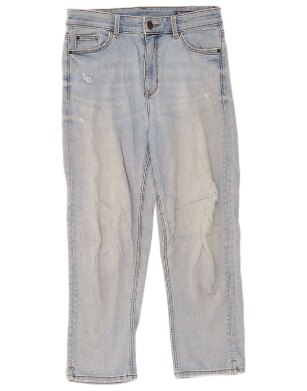 Marks & Spencer Damskie Dżinsy Carrie Cropped UK 10 Small W28 L22 Niebieskie