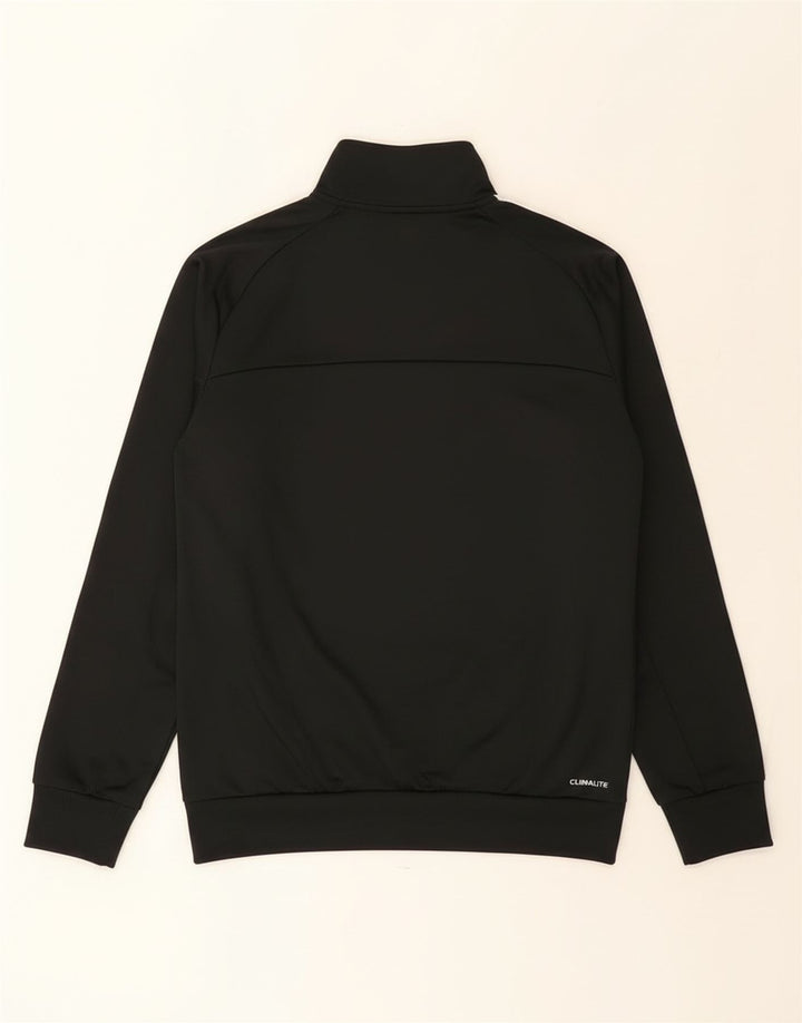 Adidas Męska kurtka dresowa UK 36/38 Mały czarny poliester