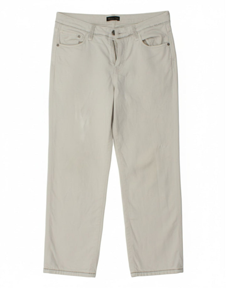 MASSIMO DUTTI Mens Cropped Jeans EU 40 Medium W30 L26 White