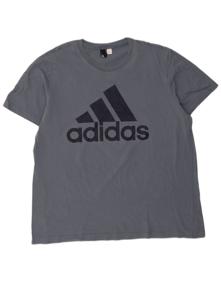 Męska koszulka graficzna Adidas Top 2XL granatowa