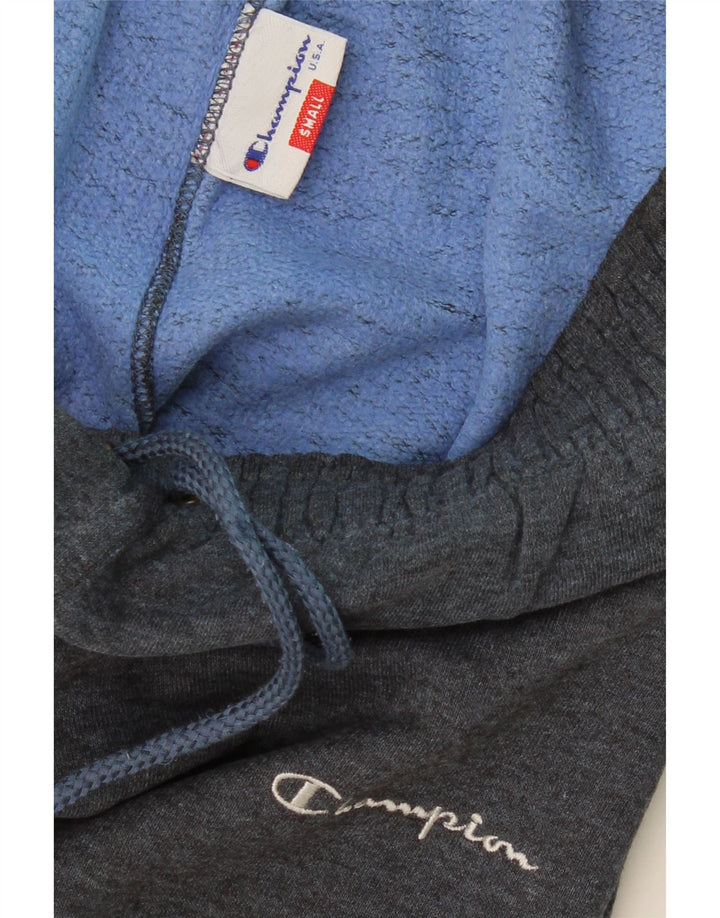 Męskie spodnie dresowe CHAMPION, małe, niebieskie, bawełniane