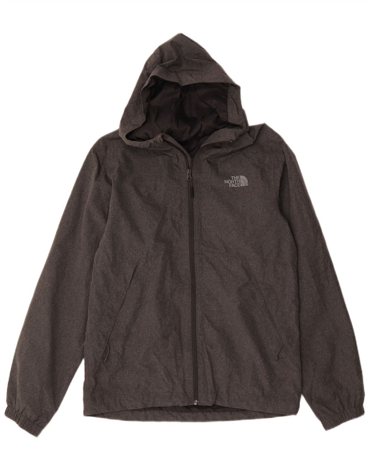 Męska kurtka przeciwdeszczowa z kapturem The North Face UK 36, mała, szary poliester