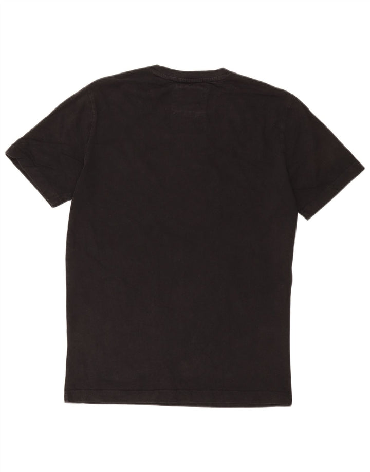 Crew Clothing Męski T-shirt Top Mały Czarny Bawełniany