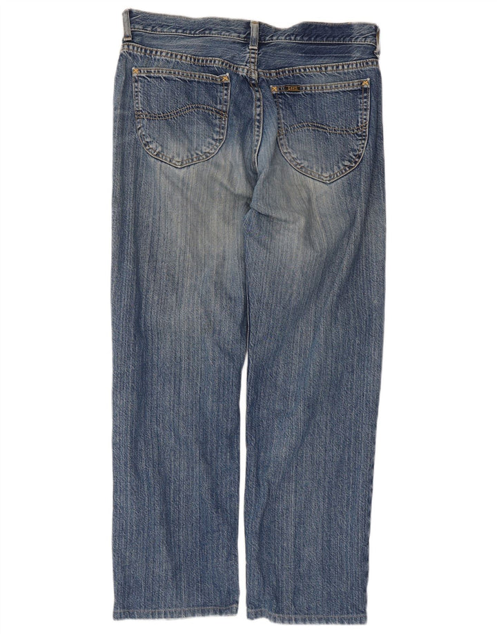 Męskie jeansy Lee Seattle Straight W34 L27 Niebieskie bawełniane