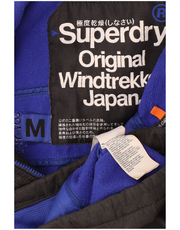 Męska kurtka wiatrówka z kapturem Superdry The Windtrekker UK 38 Medium Grey