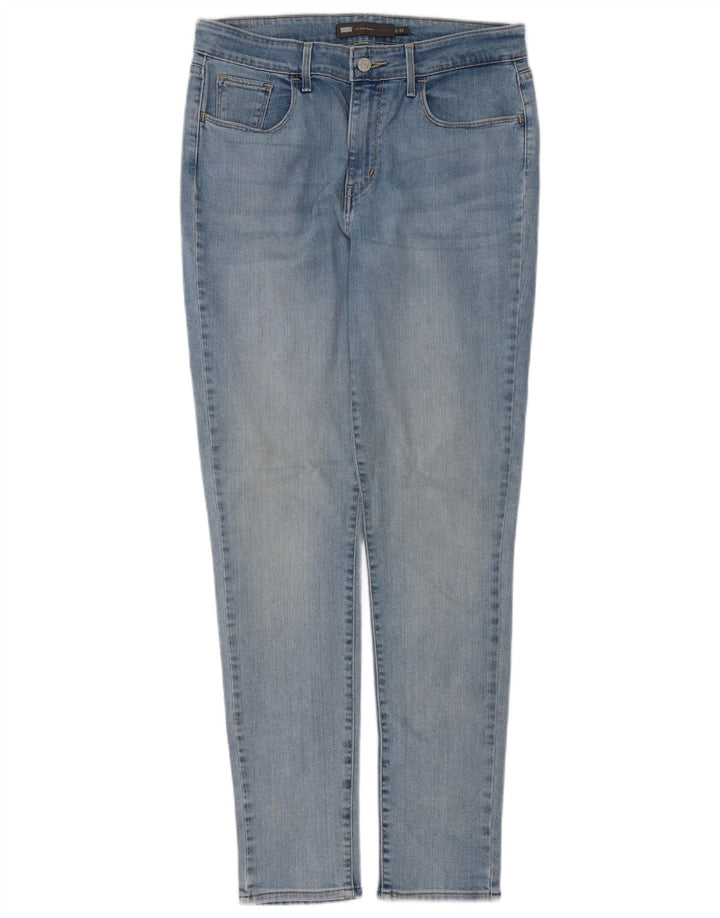 Damskie jeansy skinny z wysokim stanem LEVI'S US 8 Medium W29 L32 Niebieska bawełna