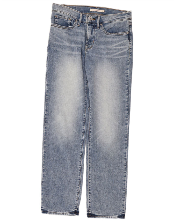 Damskie dżinsy Levi's 314 Shaping Straight W27 L30 Niebieska bawełna