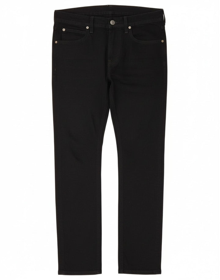 Lee Męskie Luke Slim Jeans W30 L30 Czarna bawełna