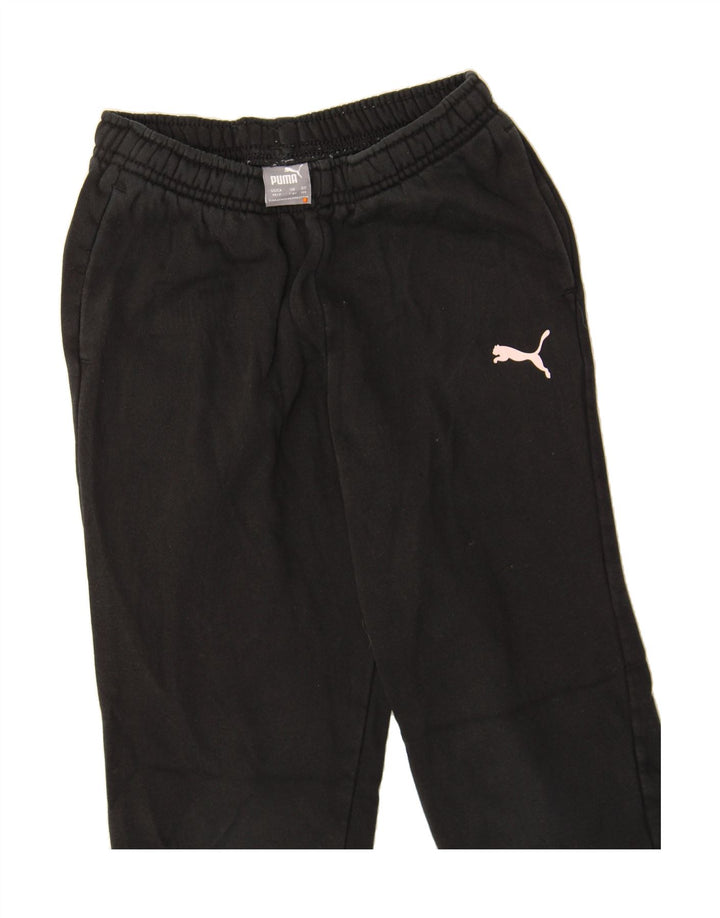 PUMA Boys Tracksuit Trousers Joggers 7-8 Years  Black Vintage Puma and Second-Hand Puma from Messina Hembry 