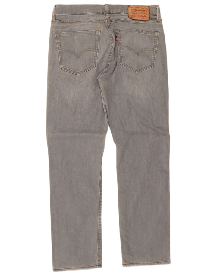 Męskie jeansy Levi's 511 Slim W31 L27 Szara bawełna