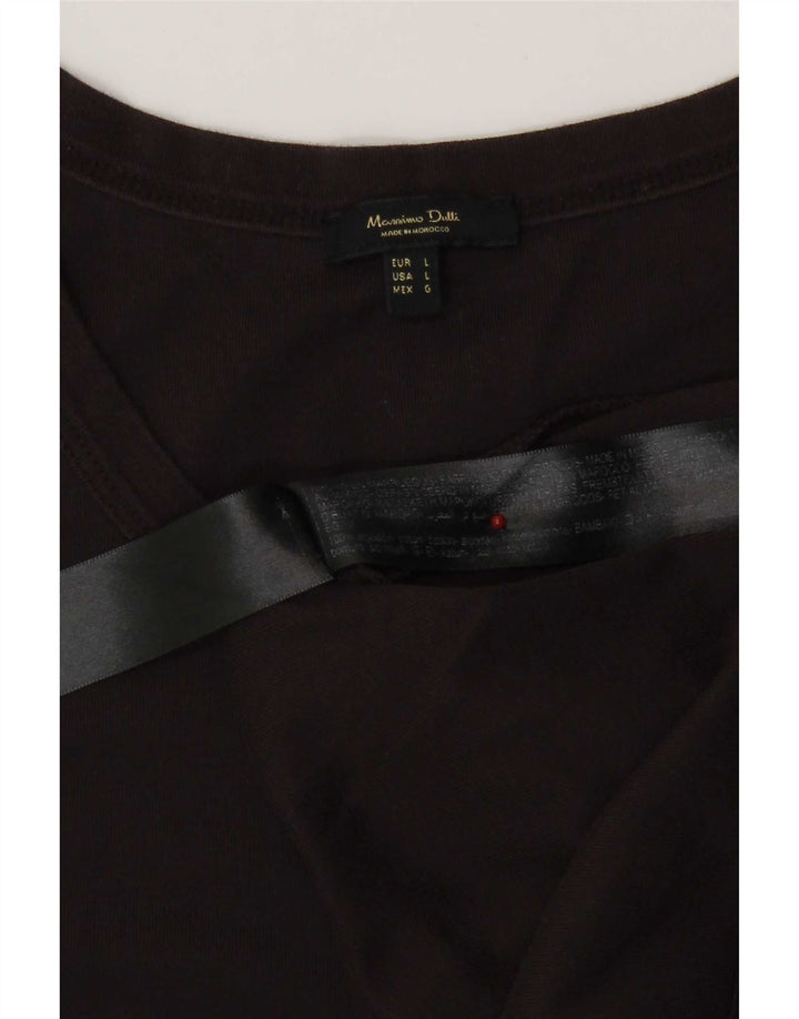 Damska kamizelka Massimo Dutti Top UK 14, duża, czarna, bawełniana
