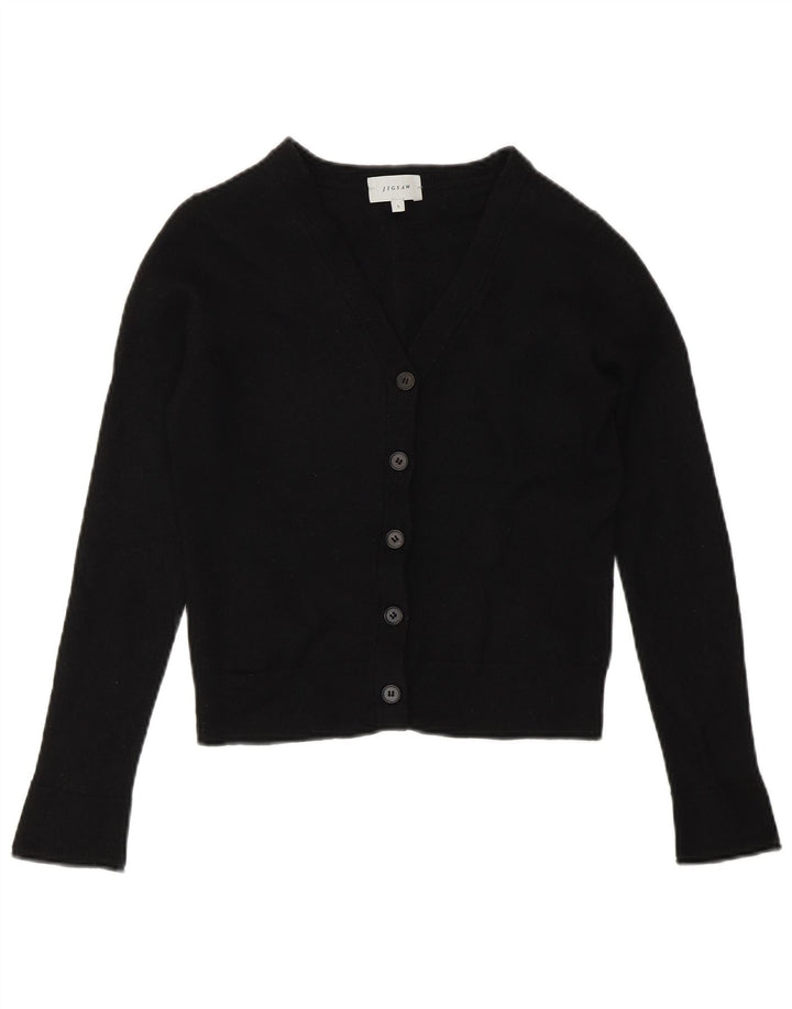 Sweter damski Jigsaw Bolero UK 10 Mała czarna wełna