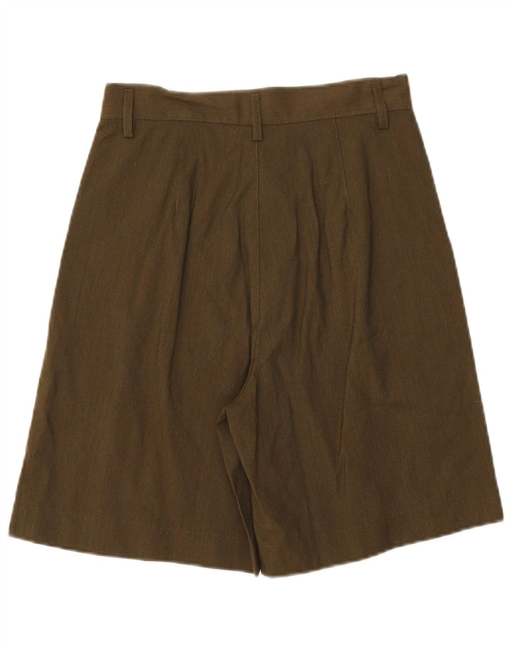 Damskie spodenki Chino z wysokim stanem Benetton IT 42 Medium W26 Wełna khaki