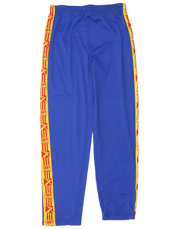 Vintage Mens Graphic Tracksuit Trousers Large W34 L31 Blue Colourblock