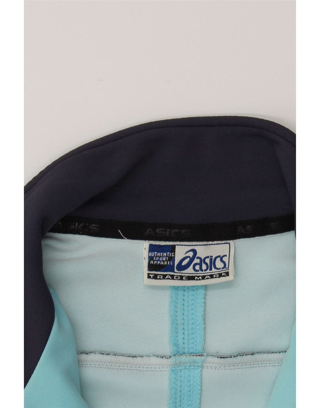 ASICS Womens Tracksuit Top Jacket UK 14 Medium Blue Polyamide Vintage Asics and Second-Hand Asics from Messina Hembry 