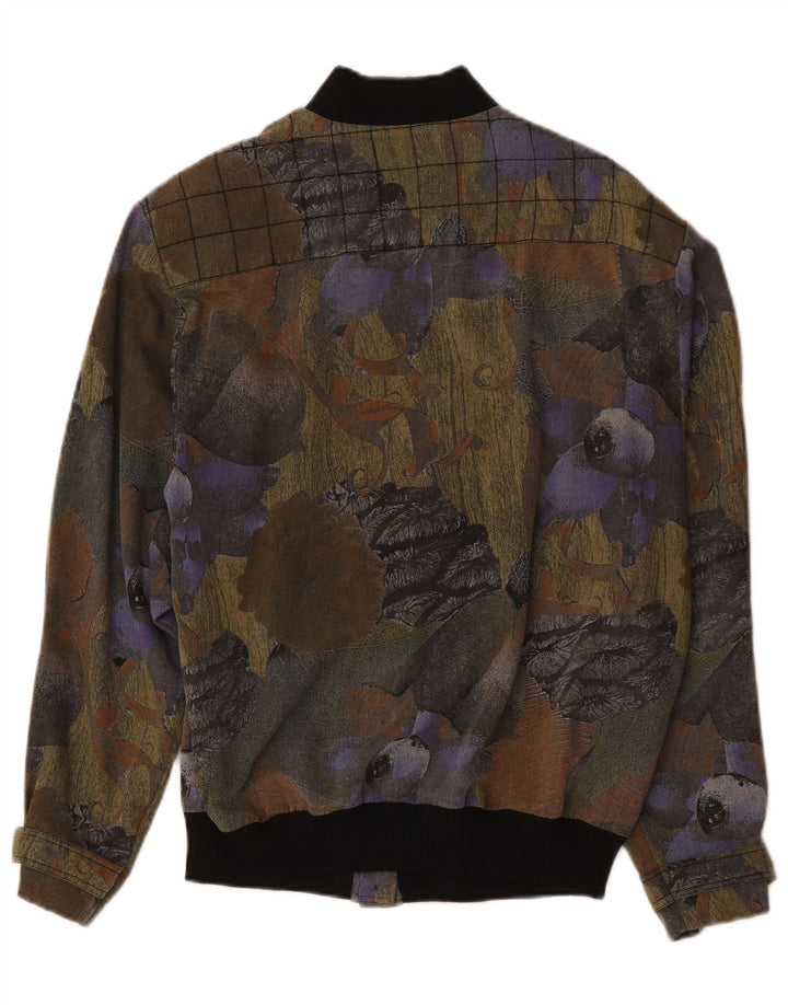 Damska kurtka bomber Mario Pucci Cecconi IT 44, średnia, wielokolorowa w kwiaty