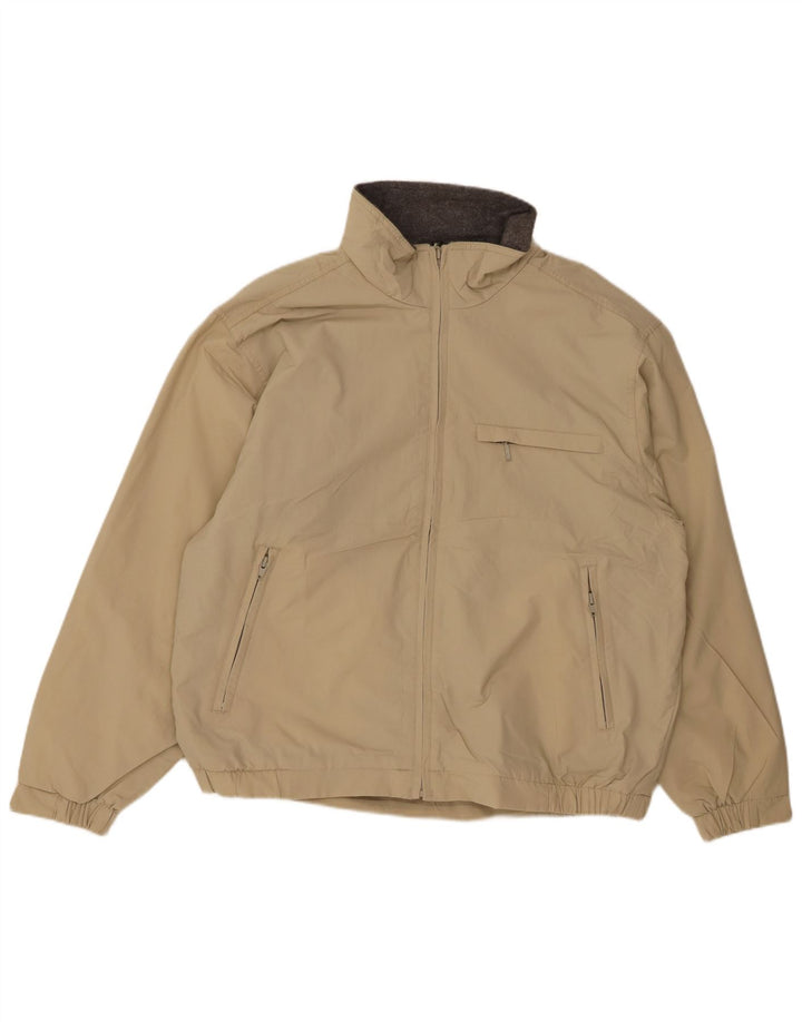 Męska kurtka wiatrówka EDDIE BAUER UK 38, średni beż, poliester