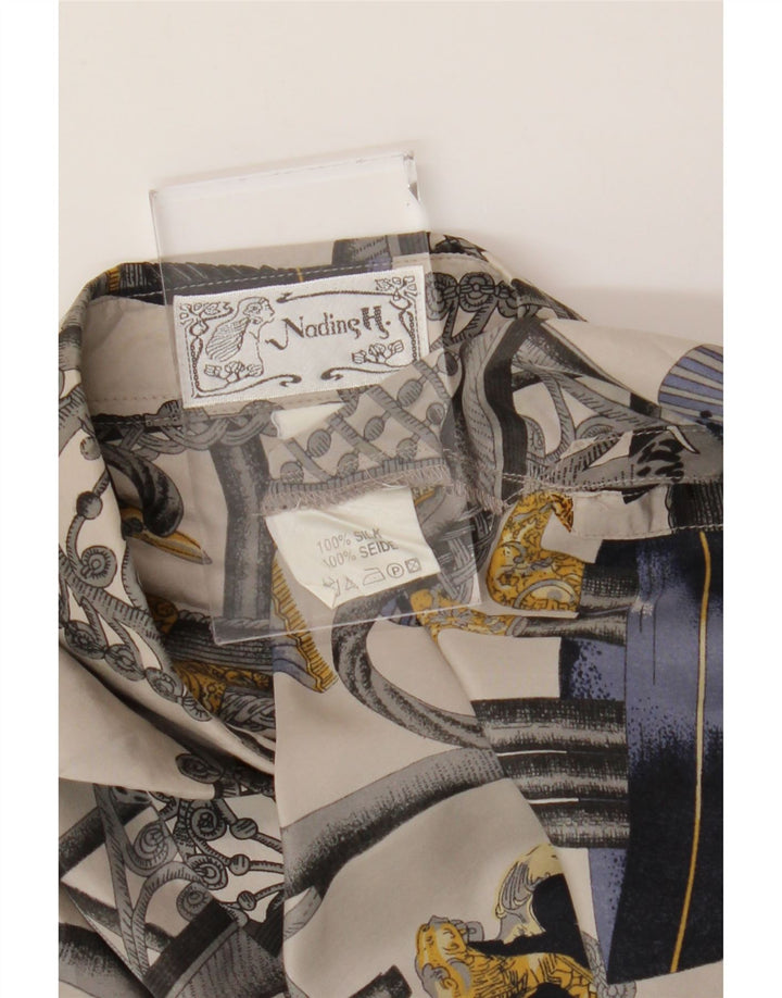 Bluzka damska Nadine H z abstrakcyjnym wzorem UK 14, duża, wielobarwna