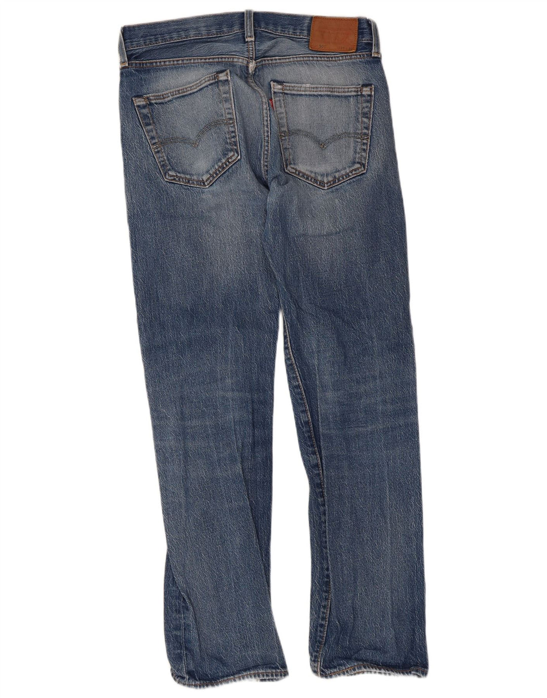 Męskie dżinsy Levi's 501 Straight W31 L32 Niebieskie bawełniane