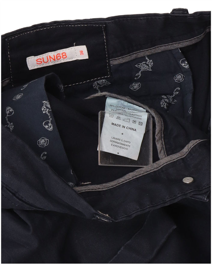 Męskie spodenki Chino Sun68 W36, duże, granatowe, bawełniane