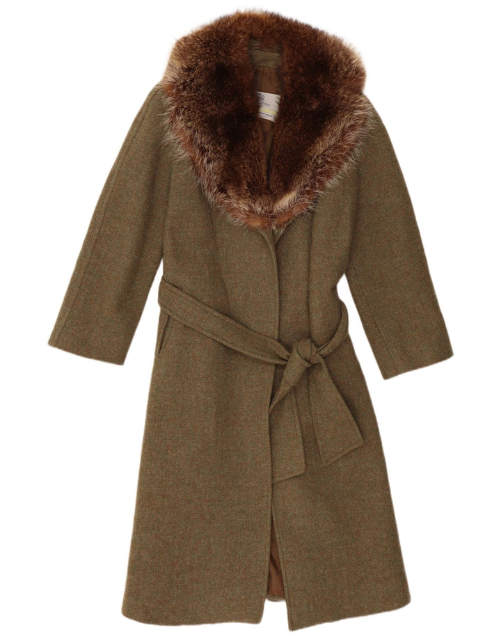 Płaszcz damski Aquascutum UK 10 Small Khaki, nowa wełna