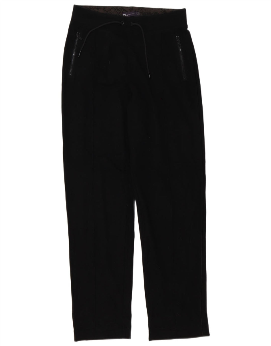 Damskie spodnie dresowe Marks & Spencer UK 10, małe, czarne, bawełniane
