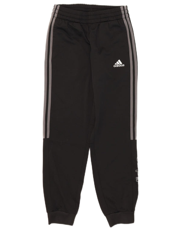 Adidas Chłopięce Graficzne Spodnie Dresowe Joggery 11-12 Lat Czarny Poliester
