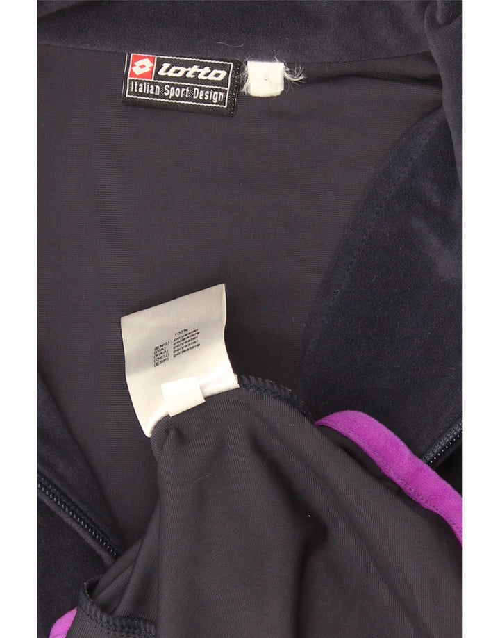 Damska bluza dresowa oversize Lotto UK 10, mała, fioletowa, poliestrowa