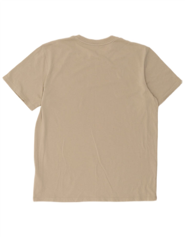 Under Armour Męski T-shirt Top Duży Beżowy Bawełniany