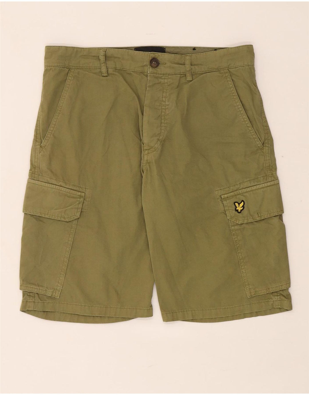 Męskie spodenki cargo Lyle & Scott o regularnym kroju W31, średnia bawełna khaki