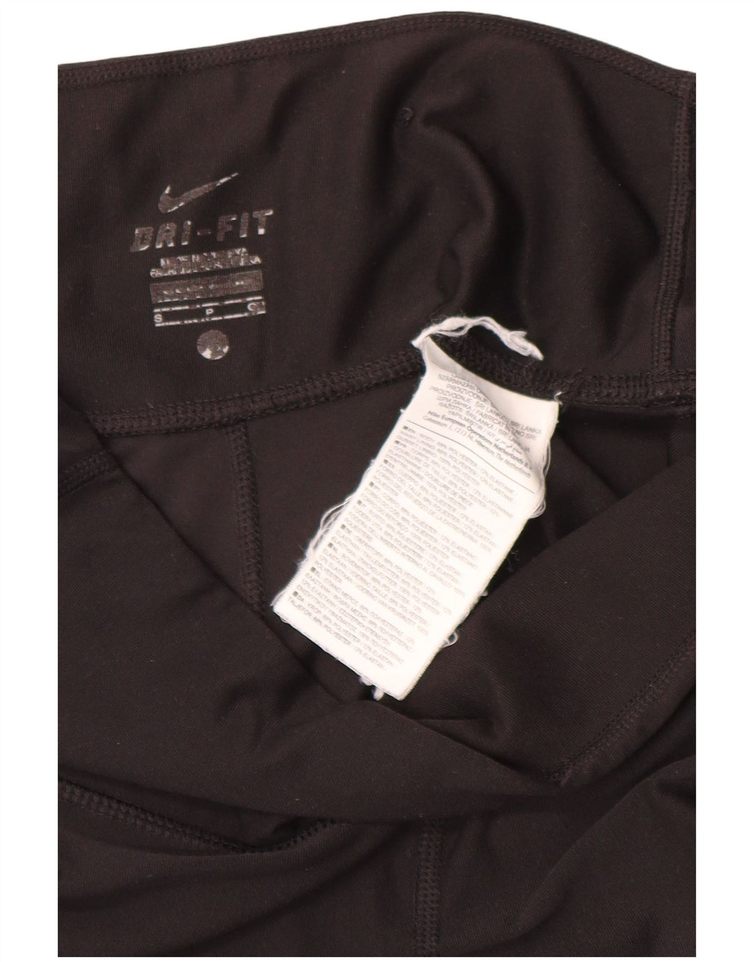 Damskie legginsy Nike Capri UK 10, małe, czarne, poliestrowe