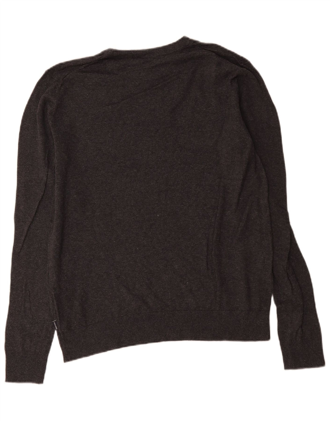 Męski sweter Jack & Jones z okrągłym dekoltem, średnioszary, bawełniany