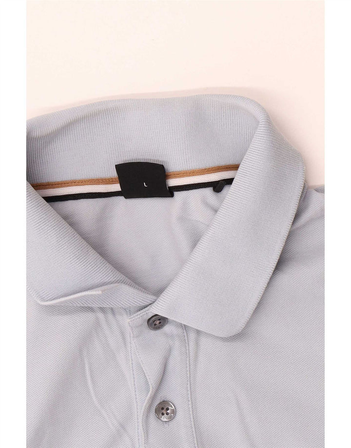 Męska koszulka polo Hugo Boss, duża niebieska