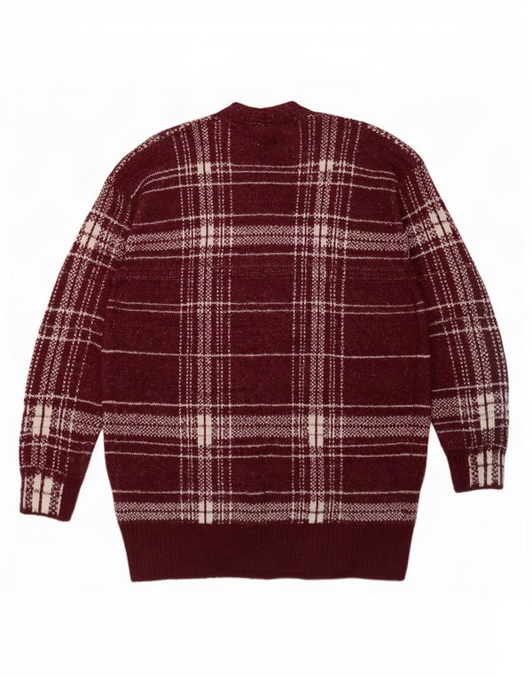 Marks & Spencer Damski sweter o przedłużonym fasonie, UK 14, średni burgund