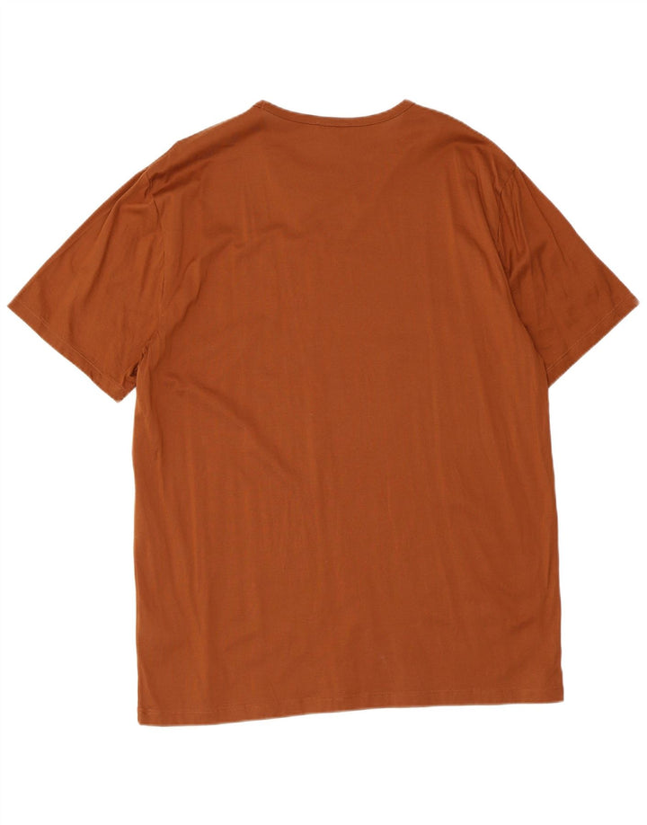 Koszulka męska Reiss Top 2XL, brązowa, bawełniana
