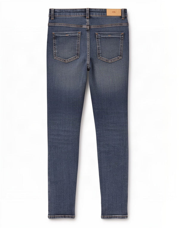 Damskie jeansy Crop Skinny Zara EU 40 Medium W30 L26 Niebieskie bawełniane