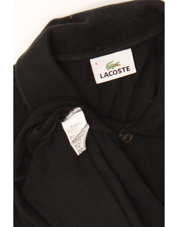 Męska koszulka polo Lacoste, rozmiar 4, średnia czarna, bawełniana