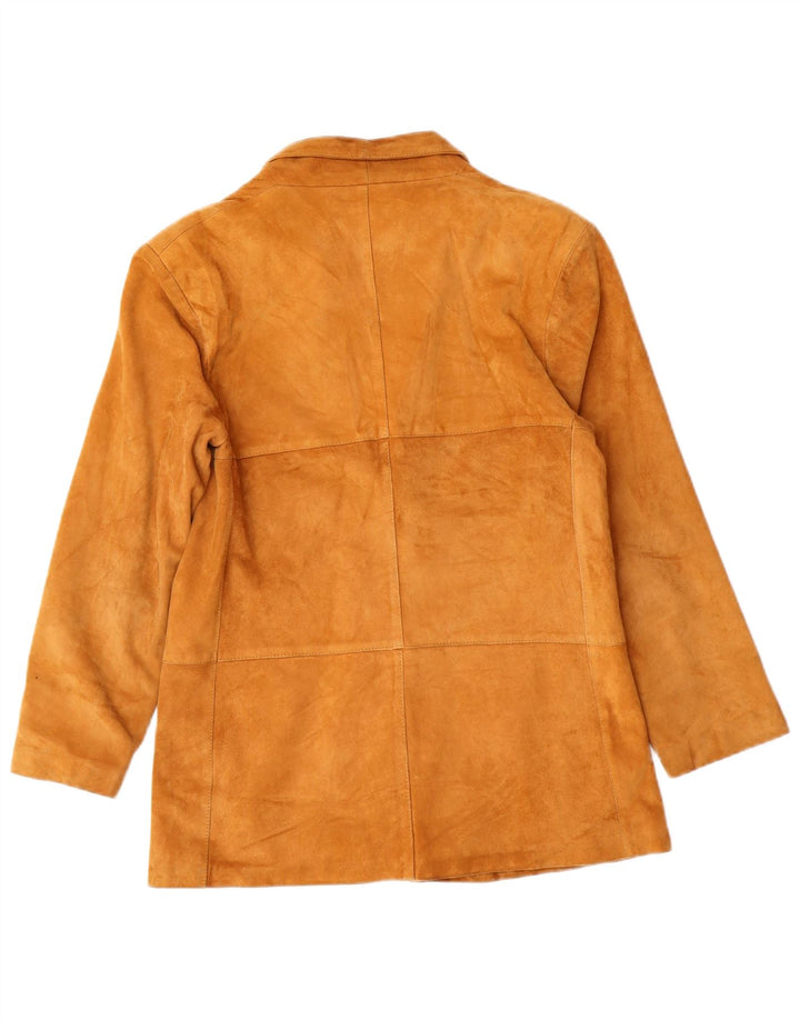 Vintage damska marynarka zapinana na 2 guziki, UK 8, mała beżowa