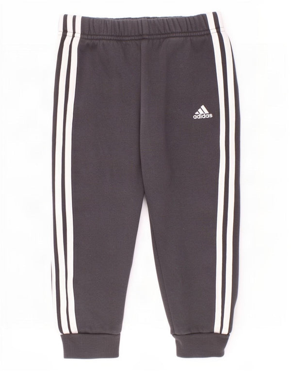 Spodnie dresowe Adidas Baby Boys Joggers 18-24 miesięcy Szara bawełna