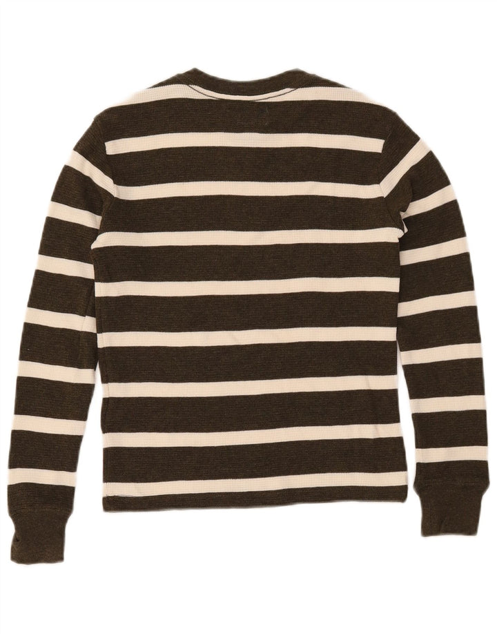 POLO RALPH LAUREN Chłopięcy sweter z dekoltem w łódkę, 7-8 lat, mały khaki