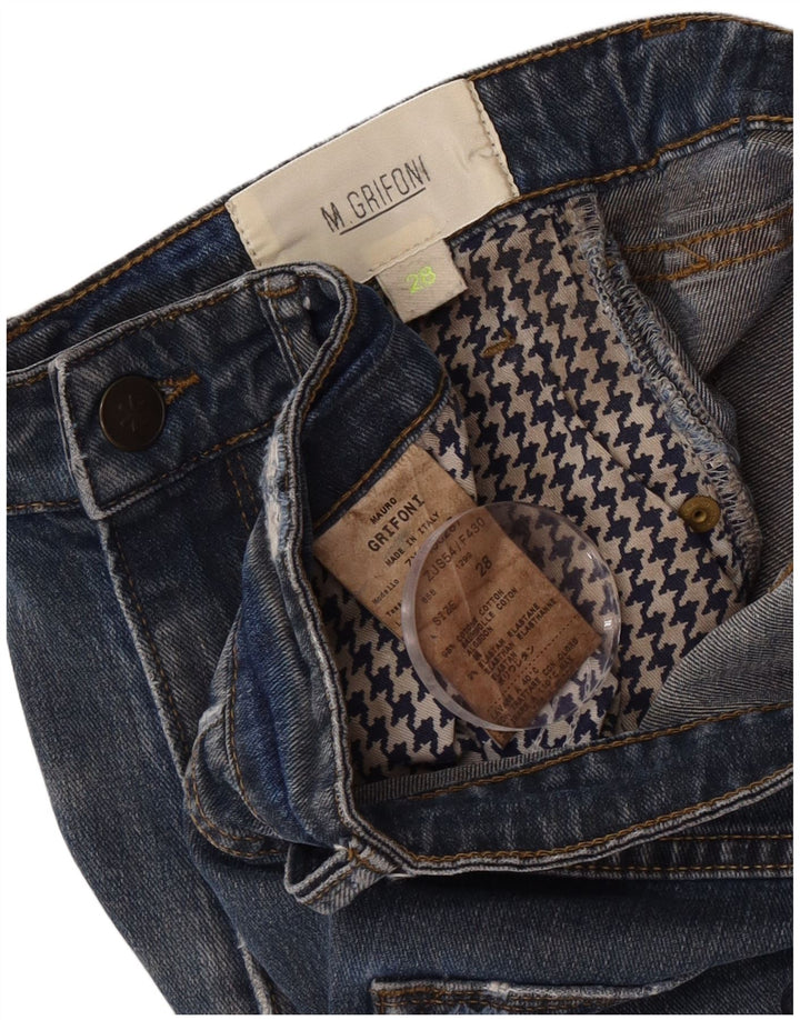 Damskie jeansy slim M.Grifoni W28 L26 Niebieskie bawełniane