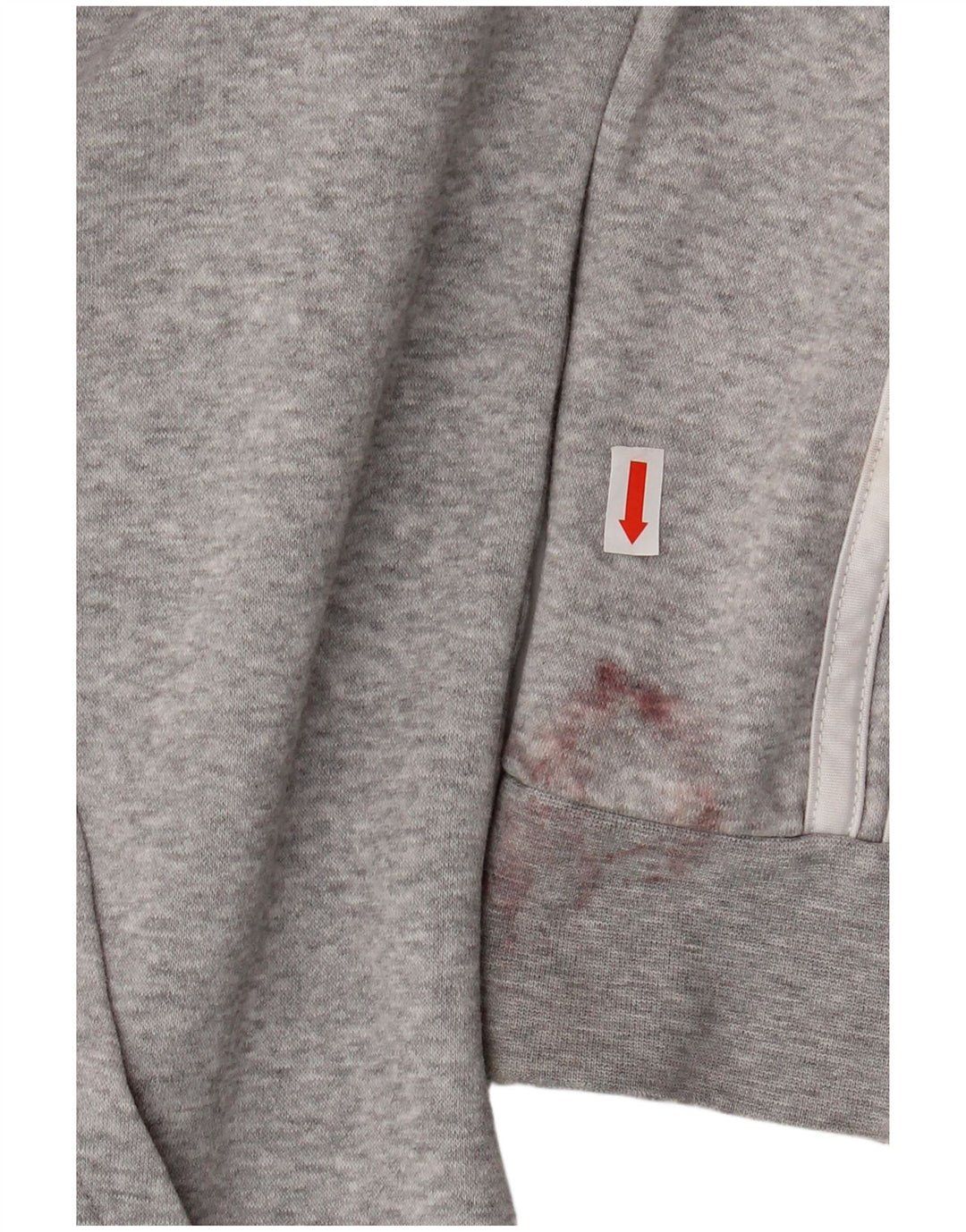 Damski sweter ADIDAS z kapturem i zamkiem błyskawicznym UK 16/18, duży, szary, bawełniany