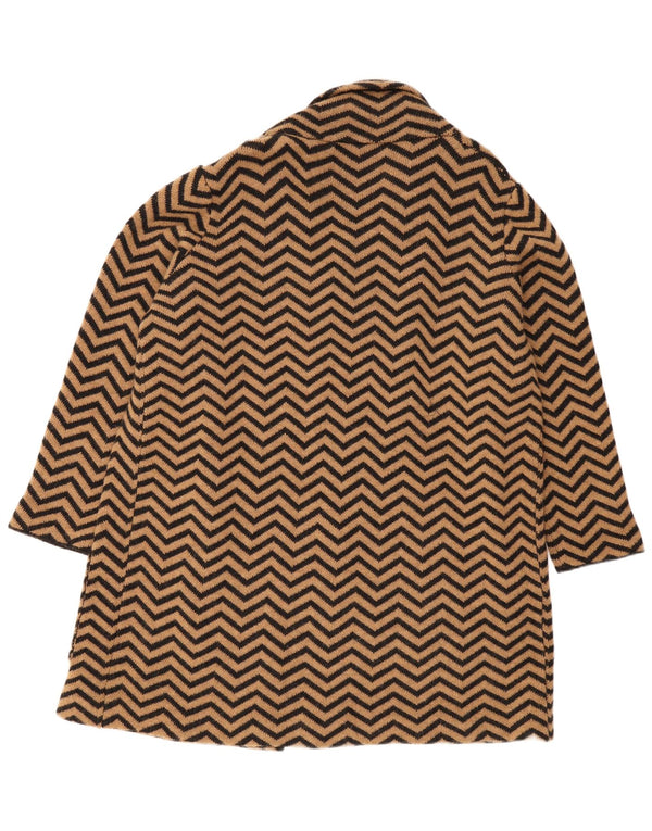 Fiorella Rubino Damski długi sweter kardigan UK 18 XL Brązowy Chevron