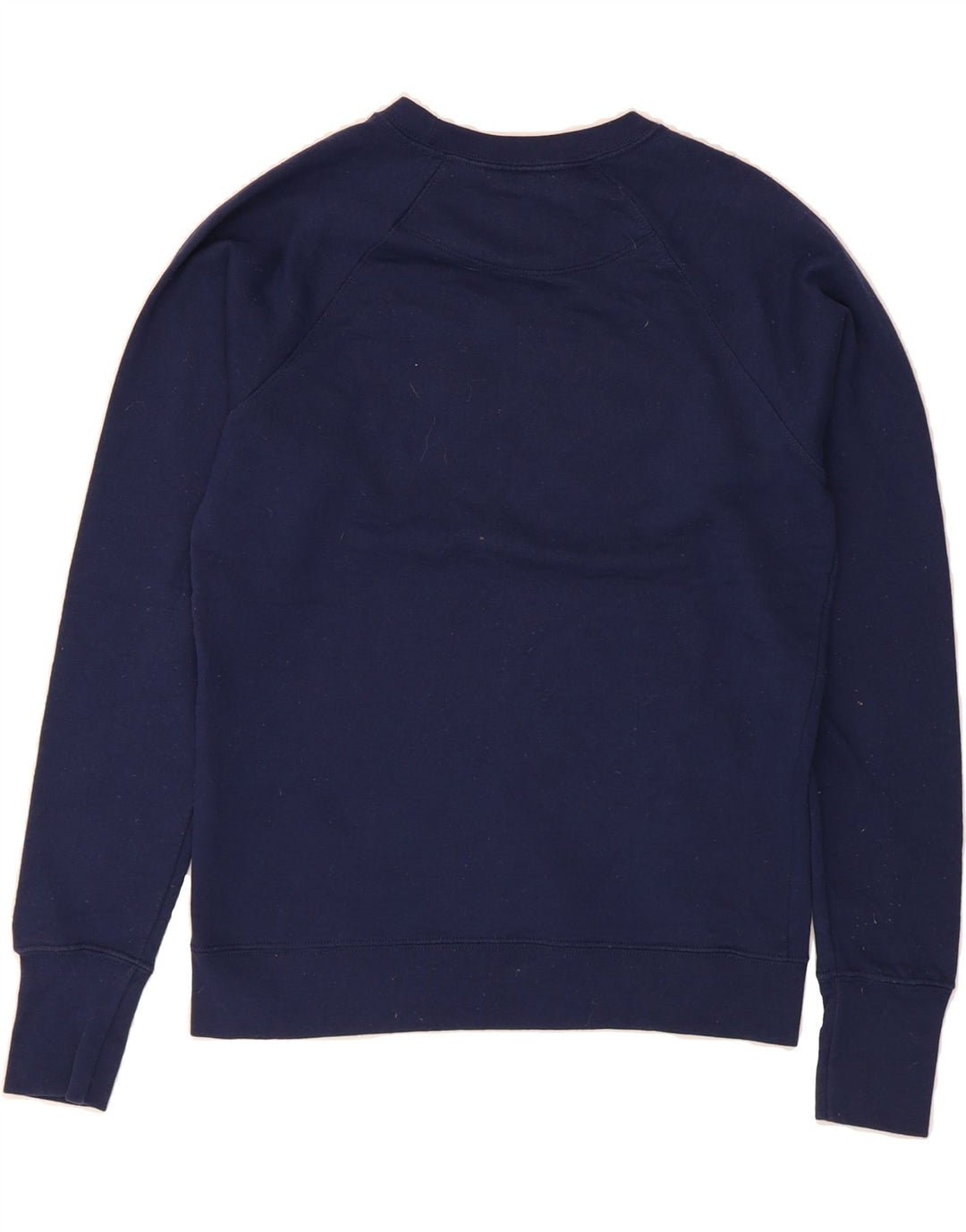 CHAMPION Womens Graphic Sweatshirt Jumper UK 14 Medium Navy Blue Polyester Vintage Champion and Second-Hand Champion from Messina Hembry 