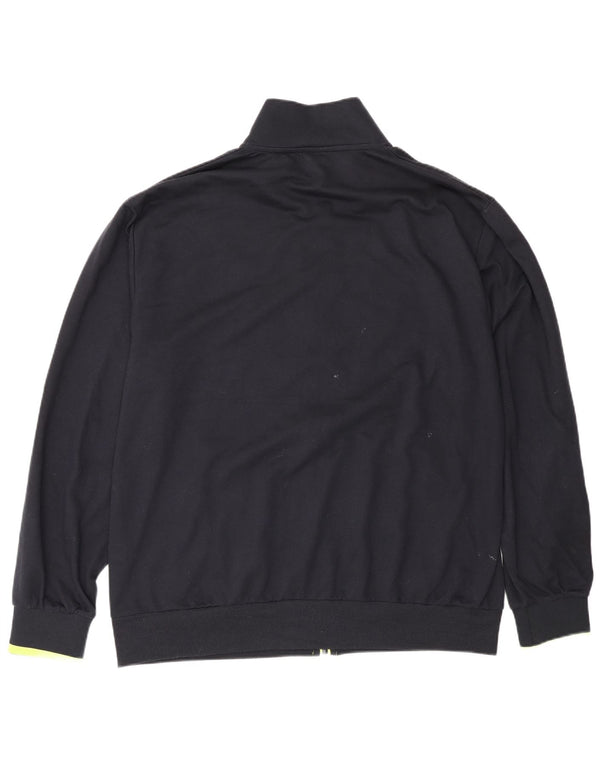 Umbro Mens Graphic Tracksuit Top Jacket IT 56 XL Black Cotton