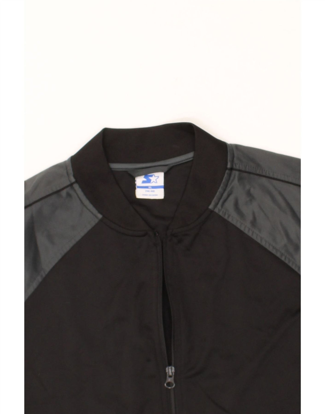 STARTER Mens Tracksuit Top Jacket XL Black Colourblock Polyester Vintage Starter and Second-Hand Starter from Messina Hembry 