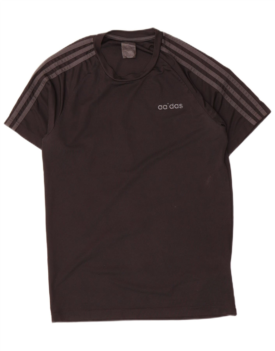 Adidas Męski T-shirt Top Mały Czarny Poliester